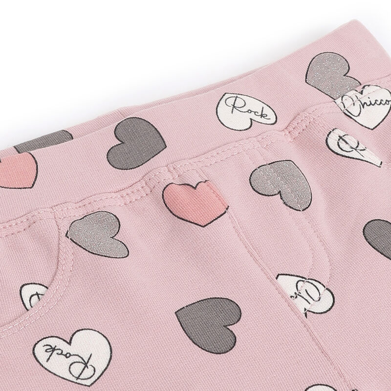 Girls Medium Pink Printed Legging image number null